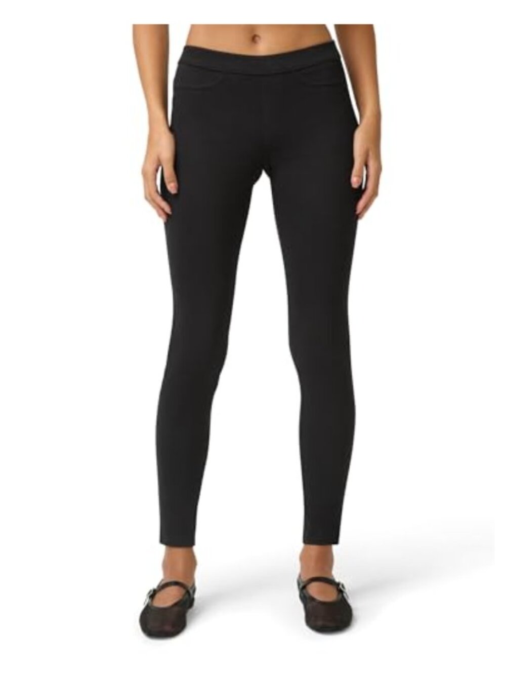 Classic Denim Jean Leggings High Rise Skinny Pull On